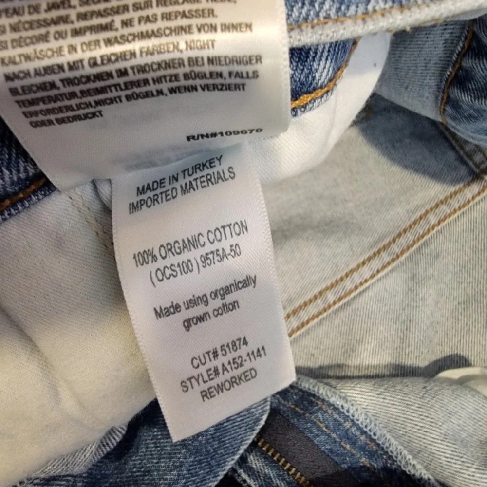 Agolde Reworked 90's Cinched Paperbag High Rise Straight Jean In Revival… - Picture 5 of 9